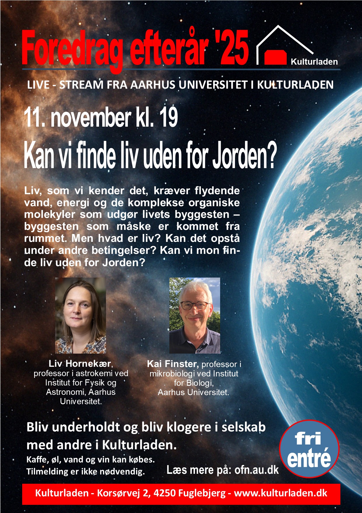 Foredragsrække liv i rummet