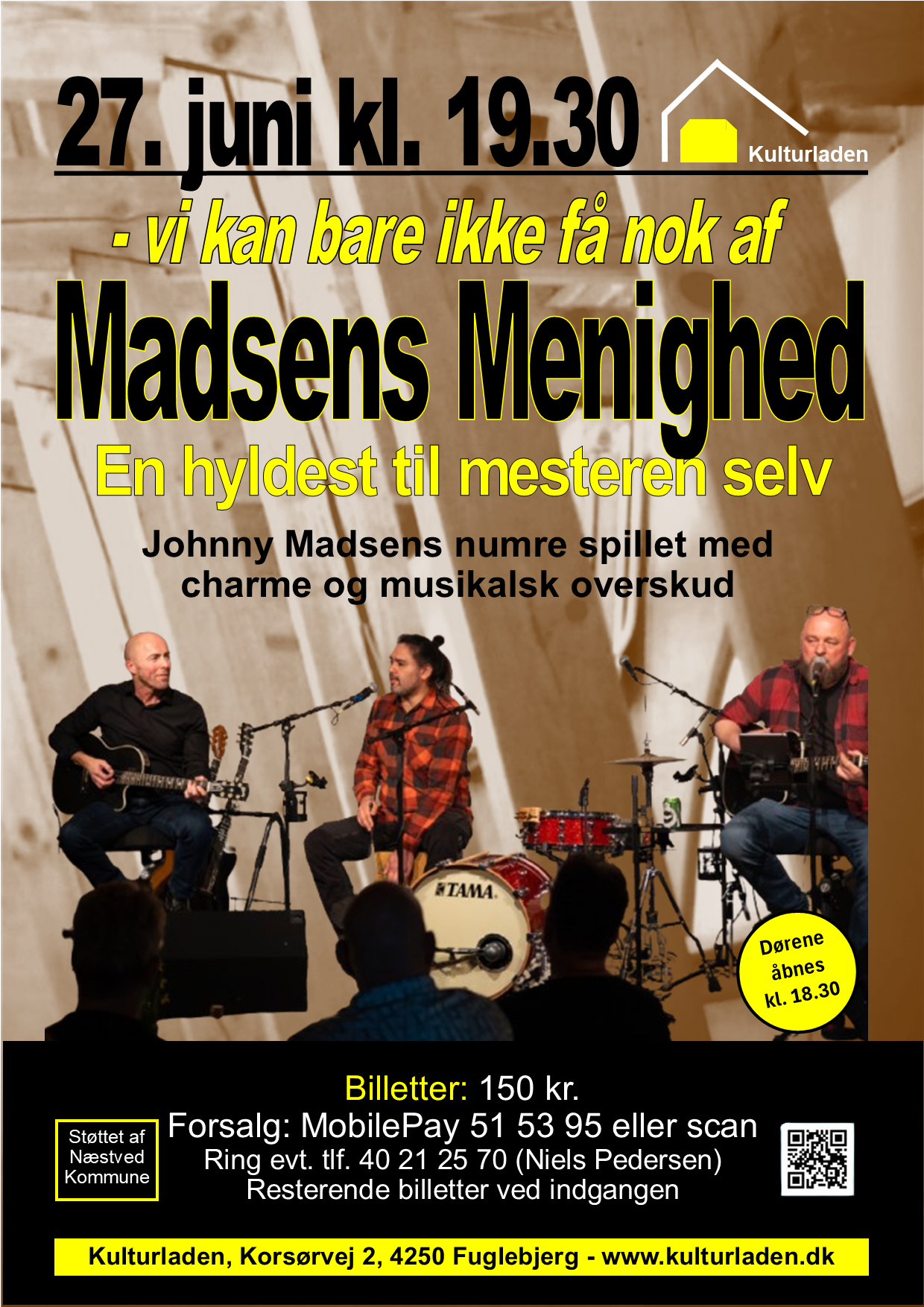 Madsens Menighed plakat juni