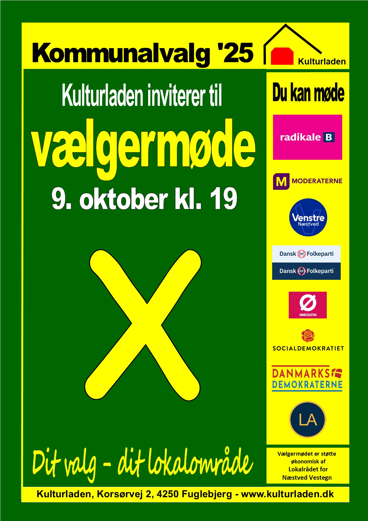Vælgermøde plakat